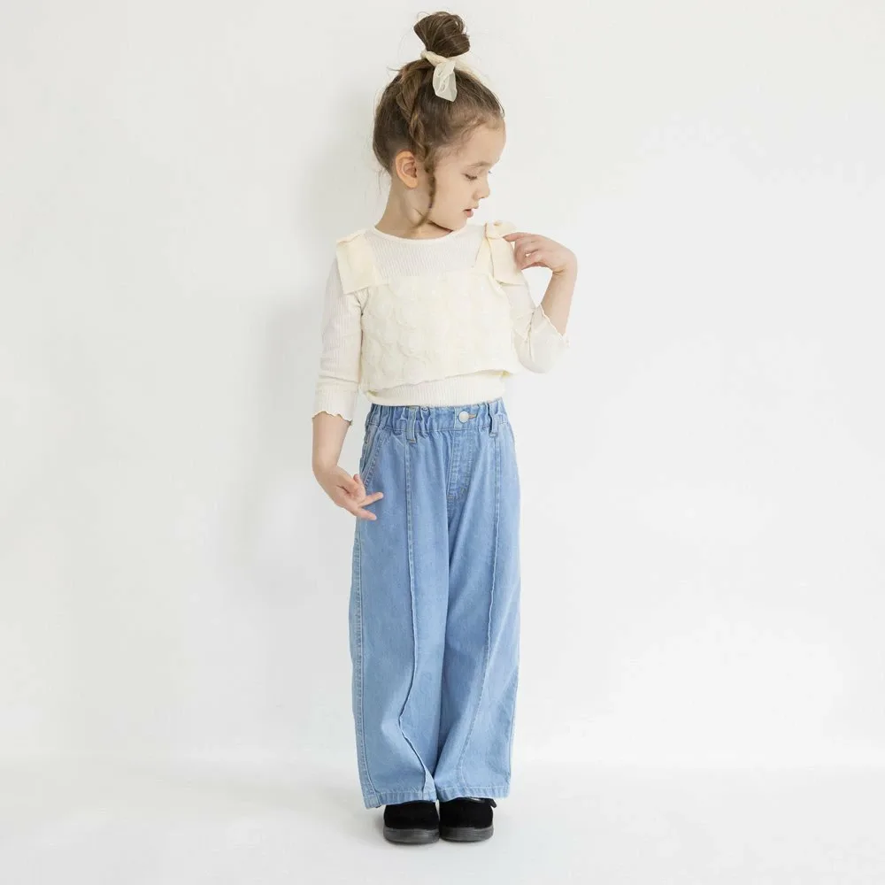 Комплект из топа-бюстье из розового тюля. Branshes, ivory — фото 3