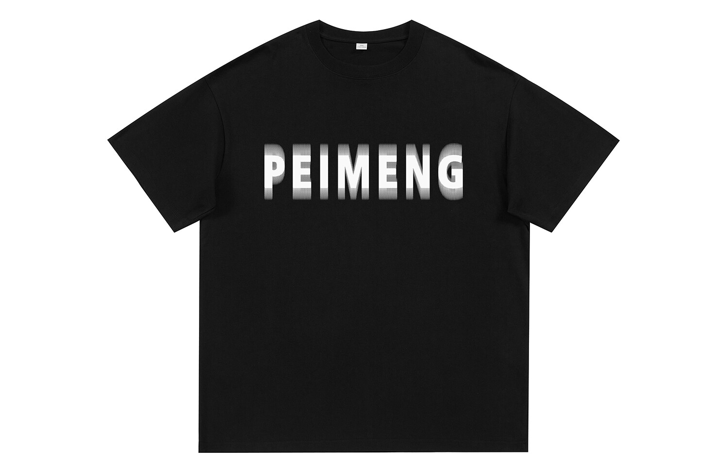 

Peimon Футболка унисекс Permon/PEIMENG, Темно-серый (белый принт)