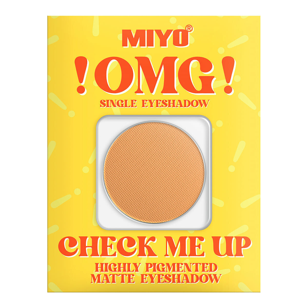 

Матовые тени для век 13 корица Miyo Omg! Check Me Up, 1,3 гр