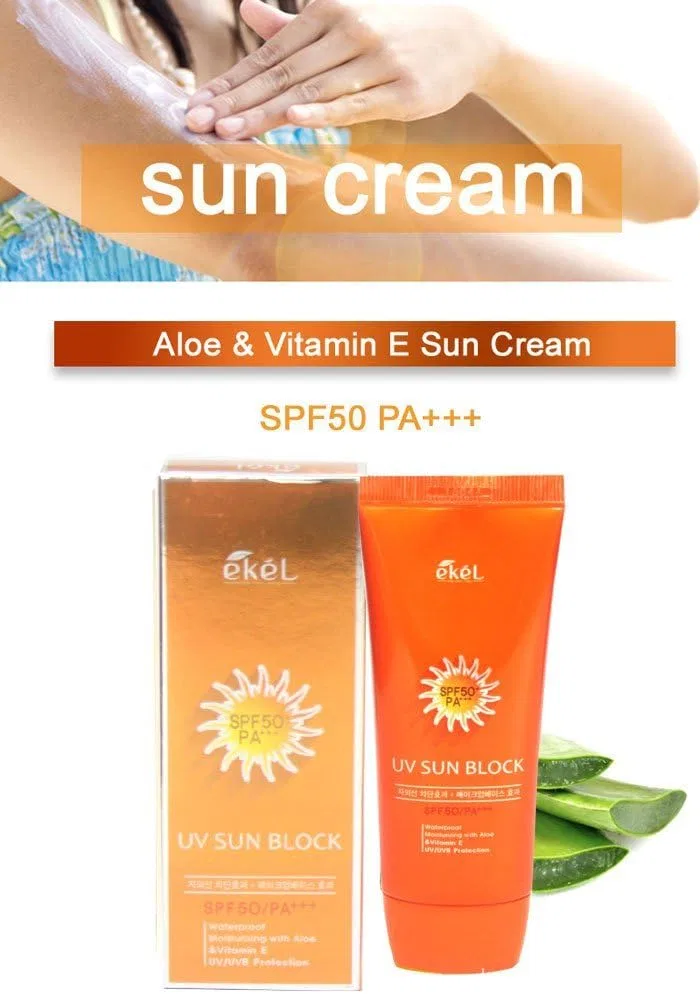 Солнцезащитный крем с витамином E SPF50 PA+++ EKEL 70 мл — фото 4