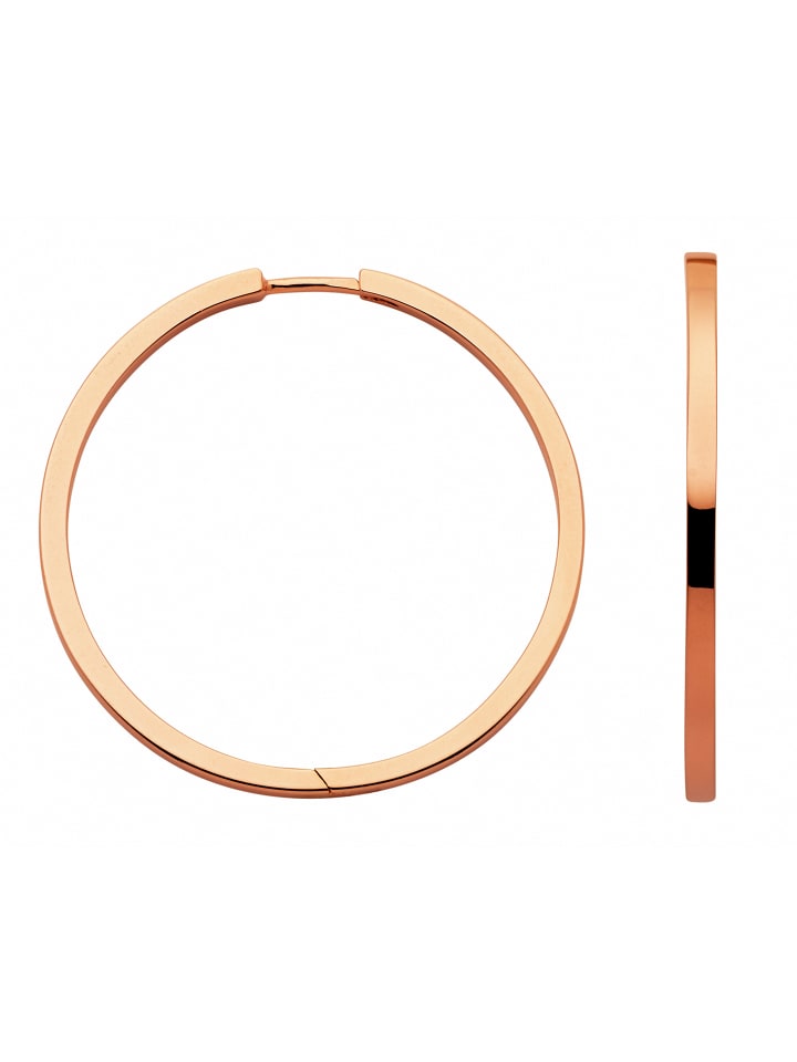 

Adeliás Женские серьги-кольца из серебра 925 пробы / серьги-кольца Ø 32,8 мм, розового цвета