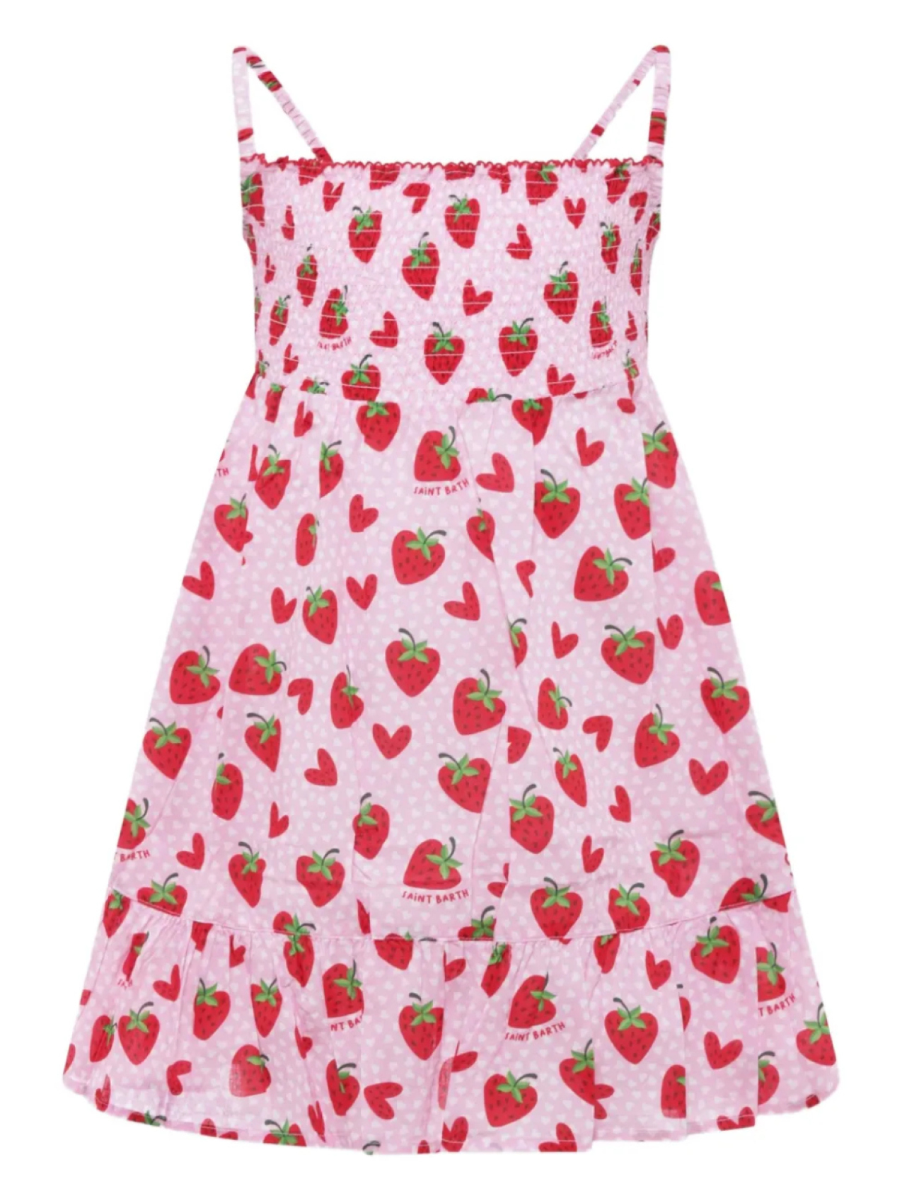 

Платье из хлопка MC2 Saint Barth Kids, розовый