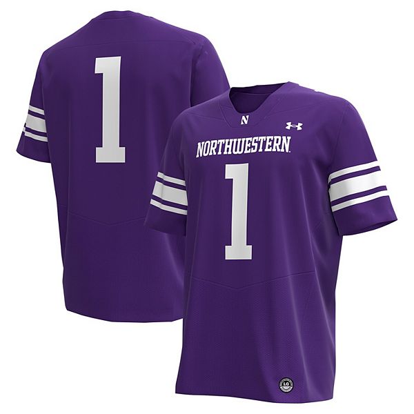 

Мужская футболка Northwestern Wildcats #1, фиолетовая Under Armour