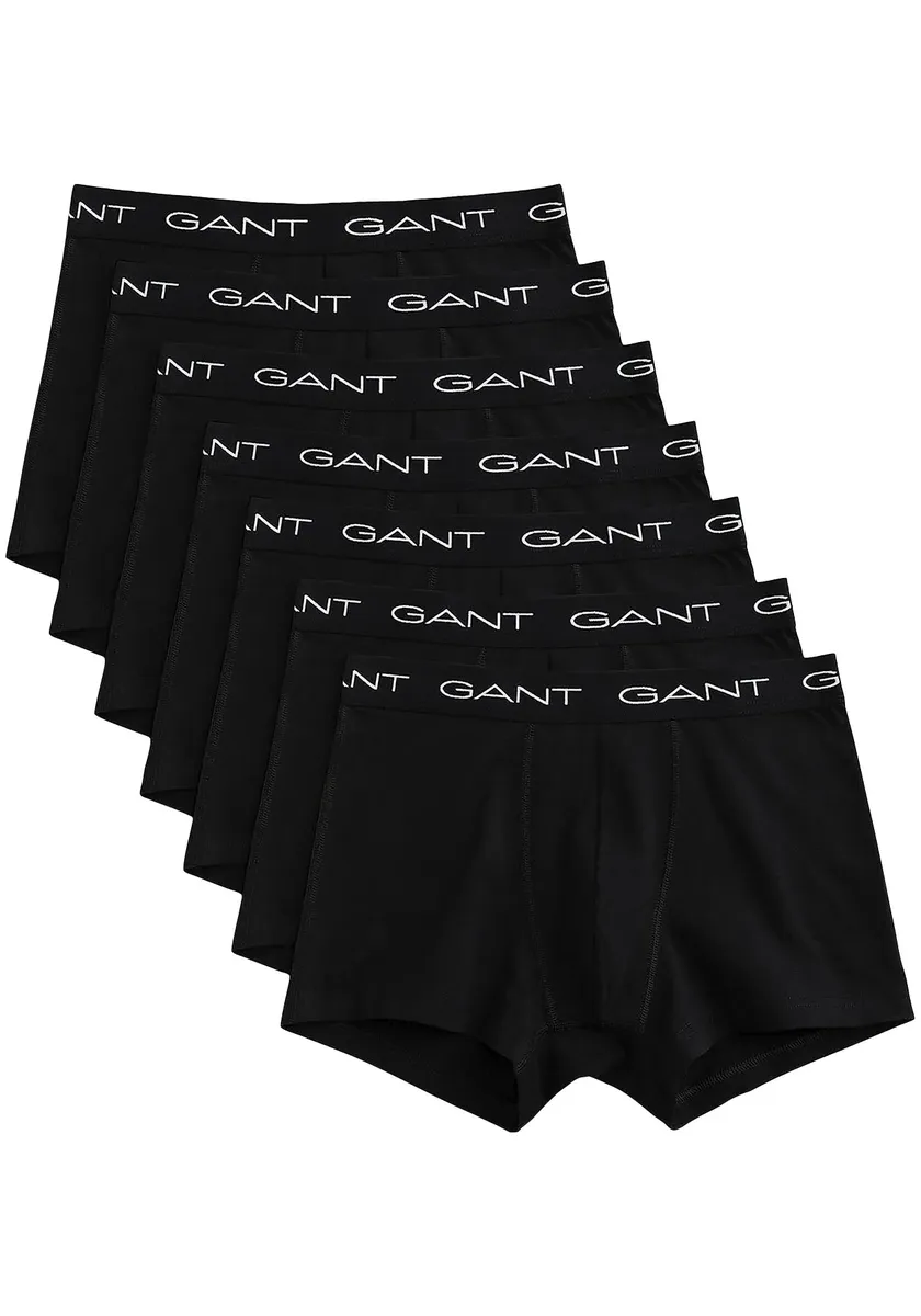 

Трусы-боксеры Gant "TRUNK 7-PACK" (упаковка, 7 шт., 7), с эластичным поясом с логотипом, черный