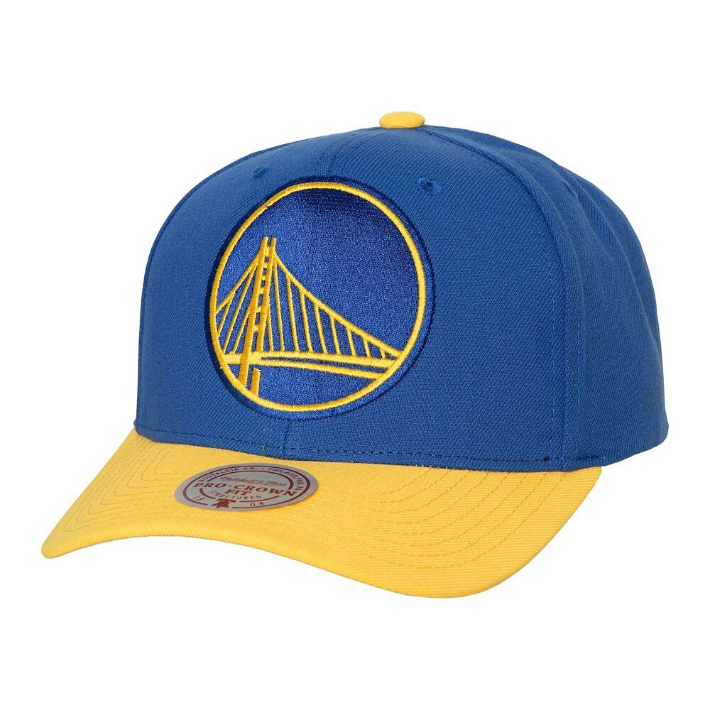 

Мужская кепка Mitchell & Ness Royal/золото Golden State Warriors Soul XL с логотипом Pro Crown Snapback, цвет War Blue