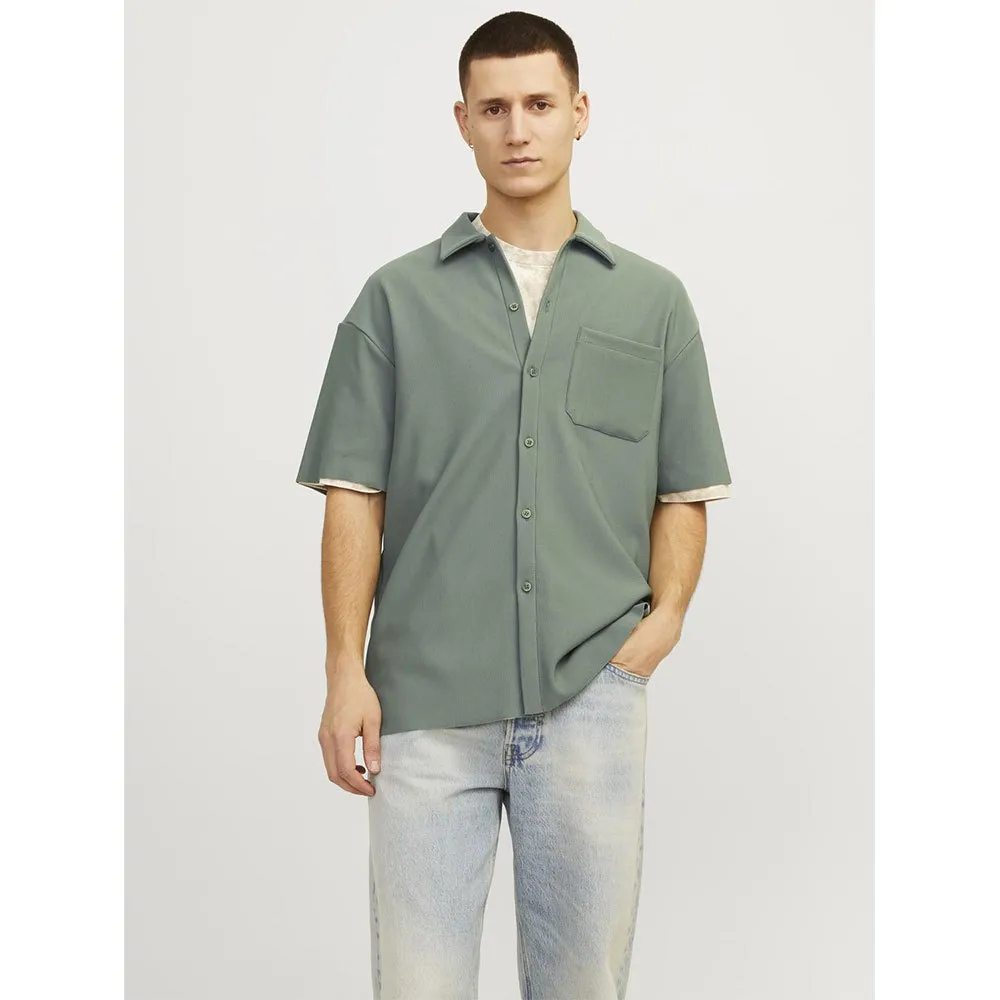 

Рубашка Jack & Jones Mykonos Plisse, зеленый