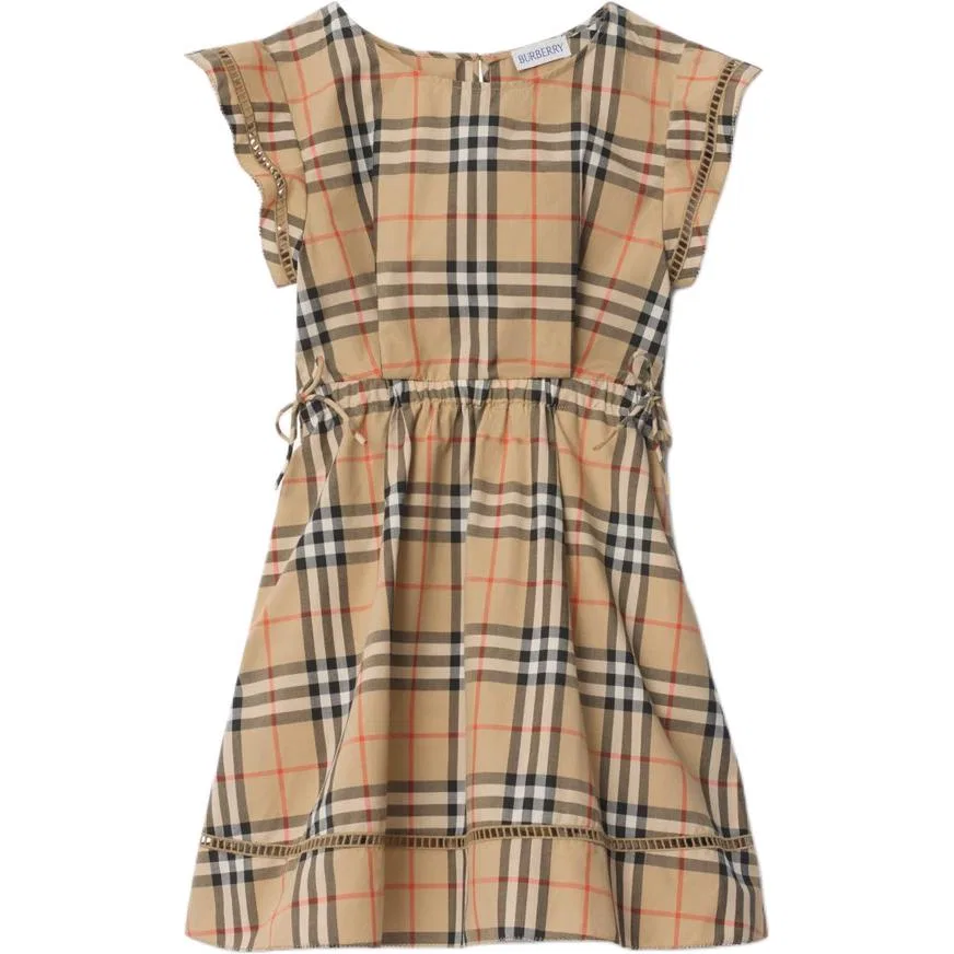 Платье детское crew neck moderate mid length Burberry