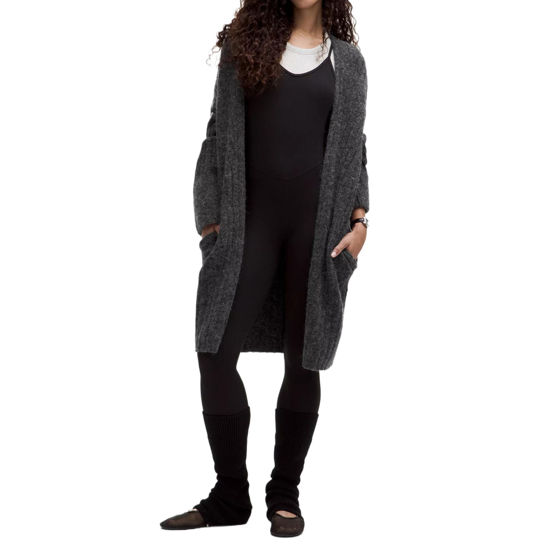 

Женский свитер из смесовой альпаки Lululemon, серый/черный