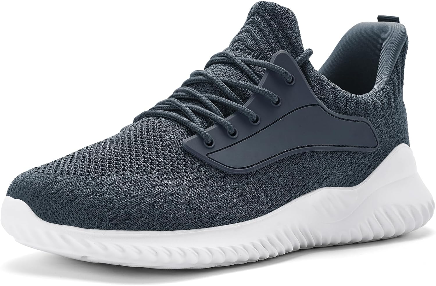 

Кроссовки Akk для мужчин - обувь для ходьбы с амортизирующей подошвой из мемори-пены, беговые и теннисные кроссовки для тренировок, занятий спортом, джоггинга, как для улицы, так и для зала, легкие, дышащие повседневные кроссовки, темно-серый