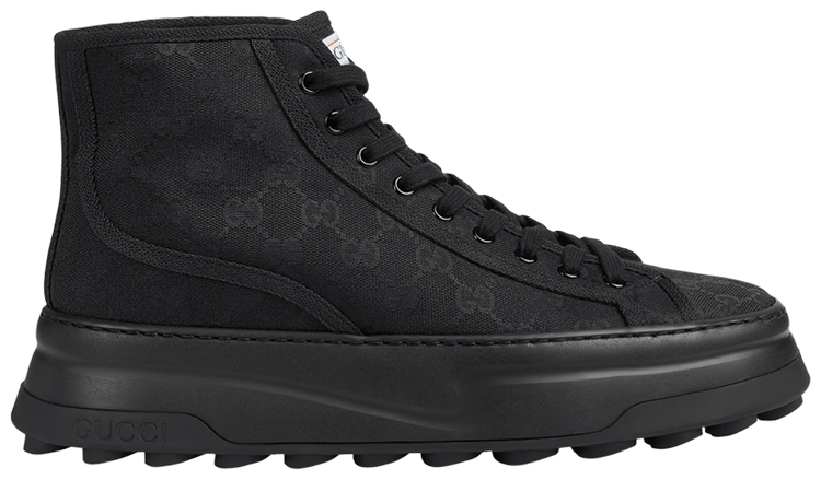 

Кроссовки Gucci GG High 'Black', черный