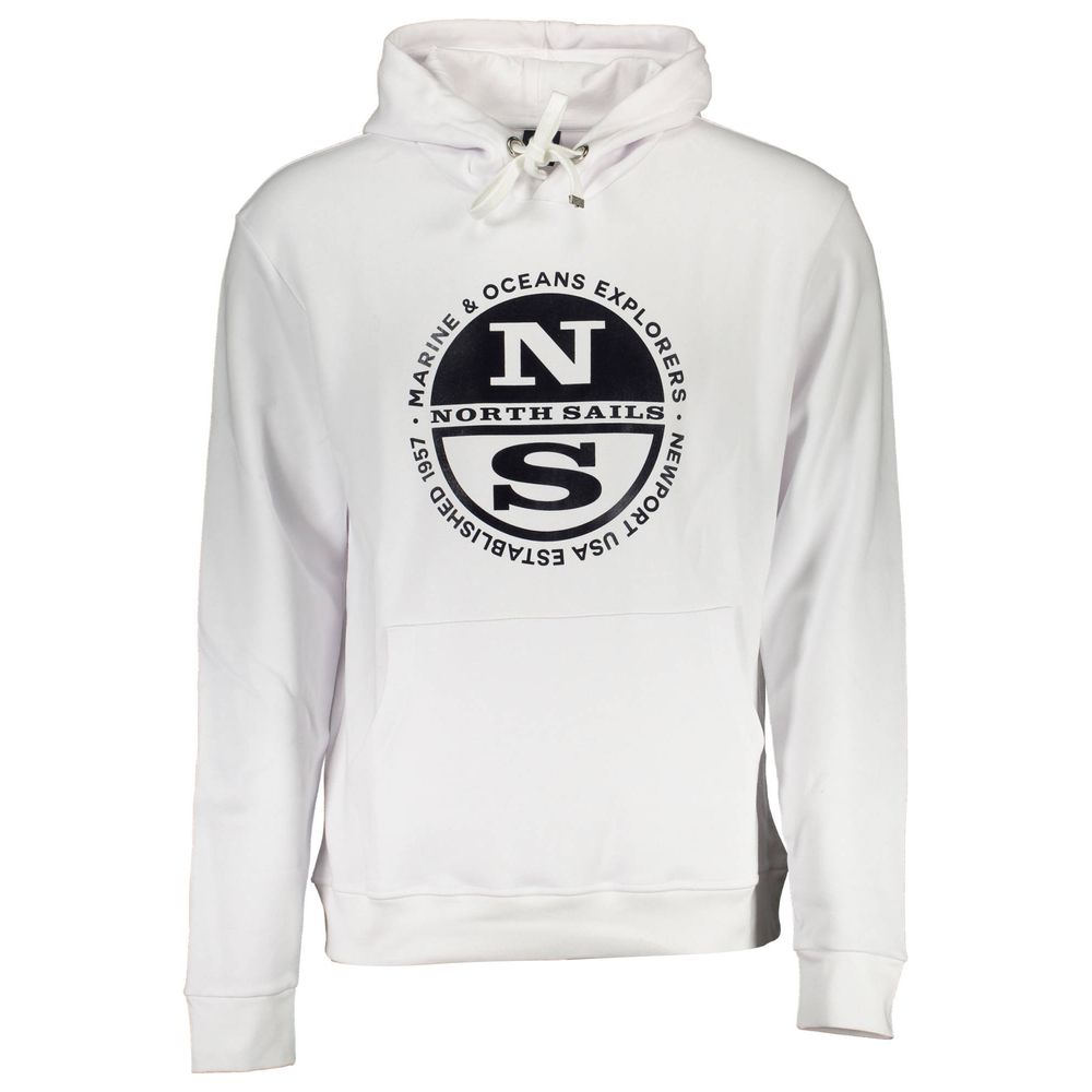

Белый хлопковый свитер North Sails