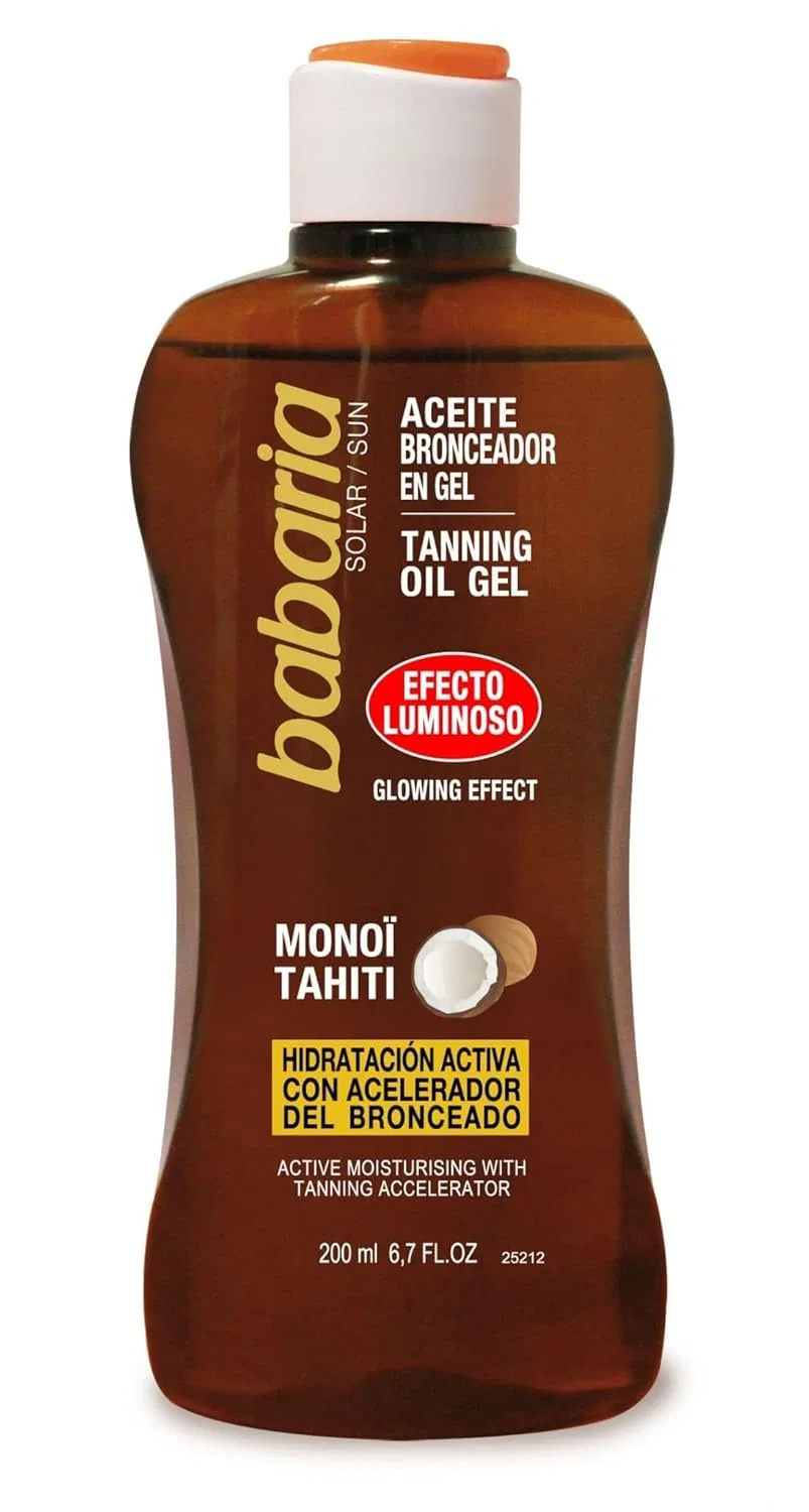 Гель-бронзатор для загара Aceite Bronceador Solar Luminoso, 200 мл Babaria