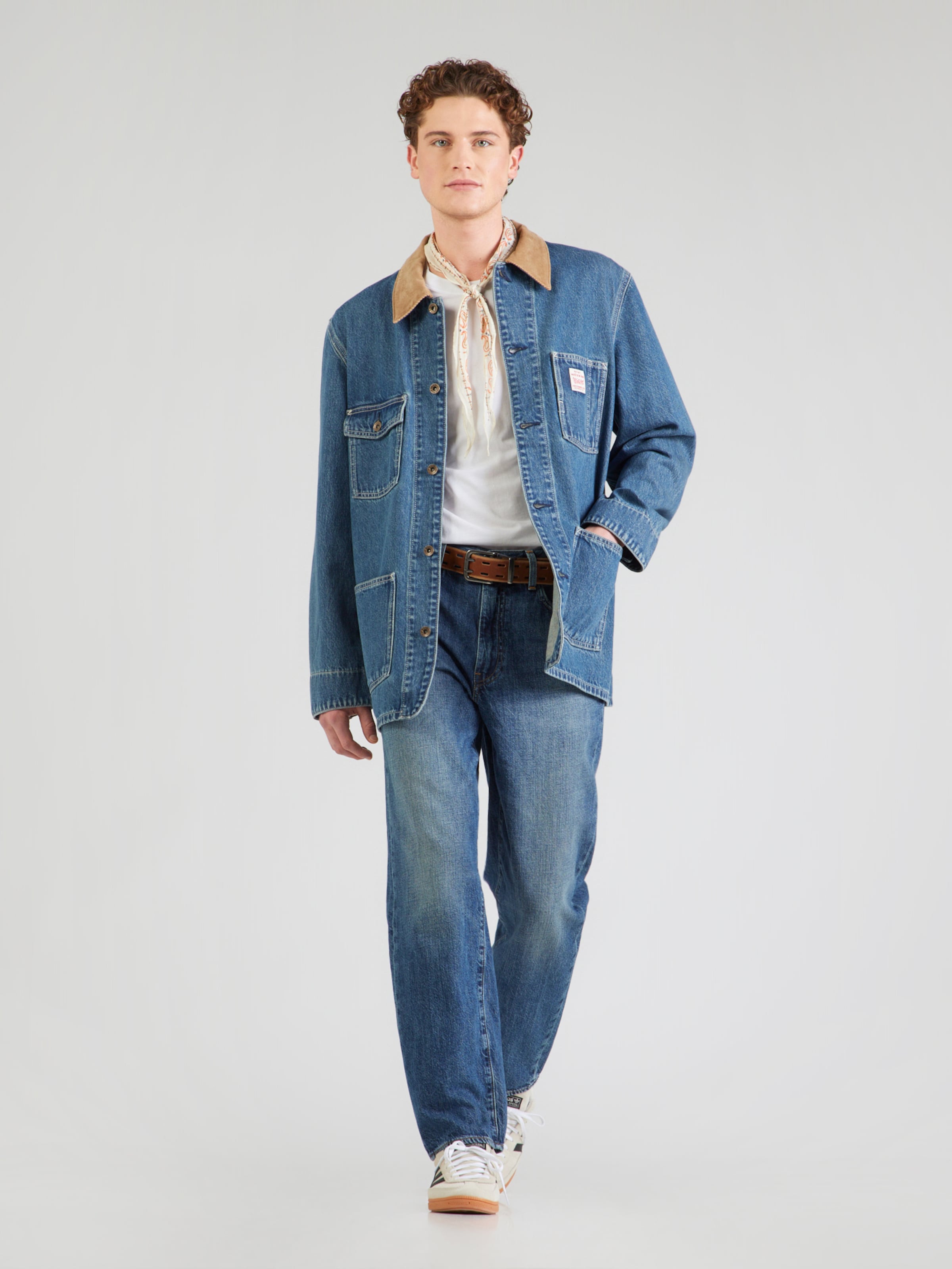 LEVI'S  Куртка на межсезонье 'Berkley Chore Coat' в синем дениме — фото 3