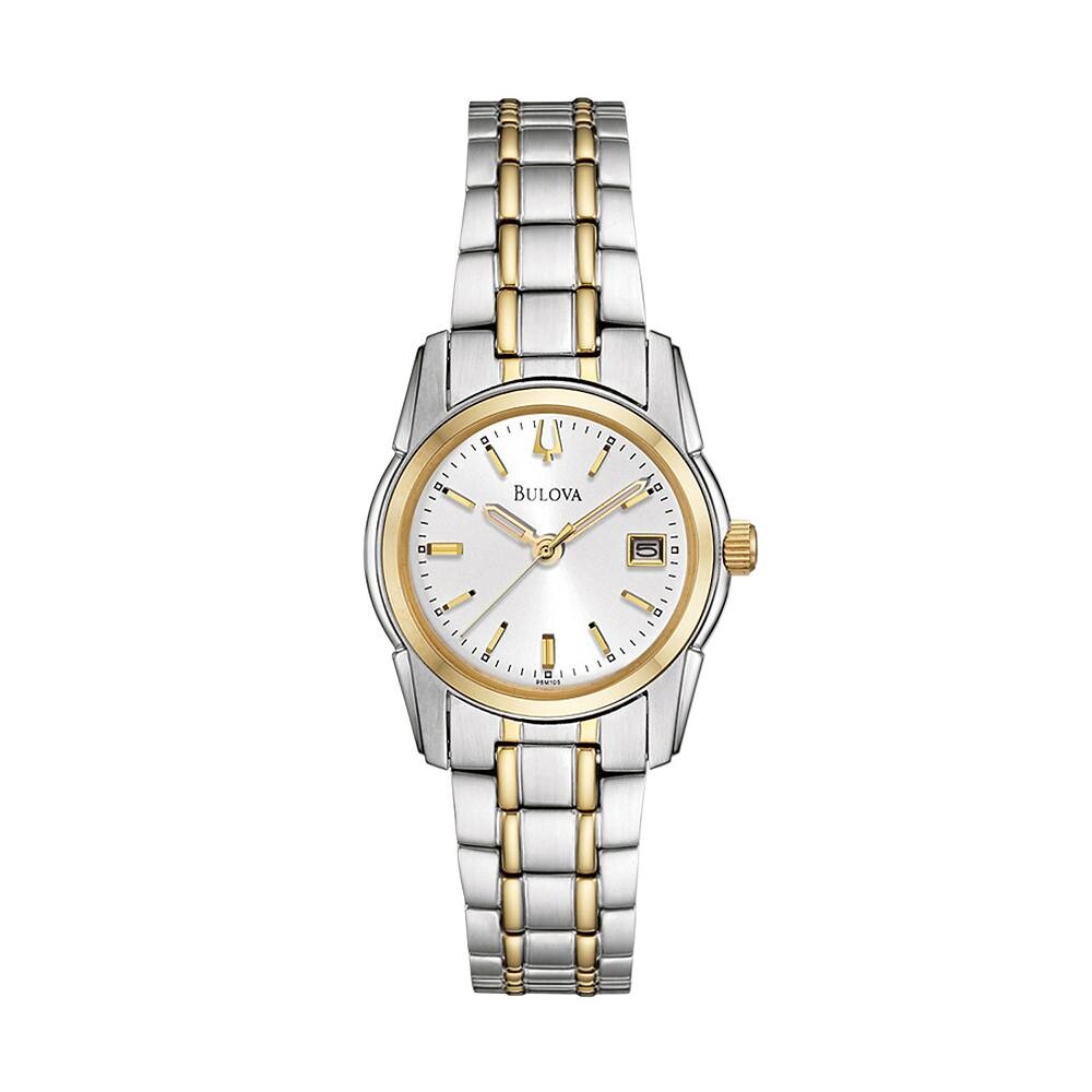 

Женские двухцветные часы Bulova из нержавеющей стали — 98M105, цвет Two Tone