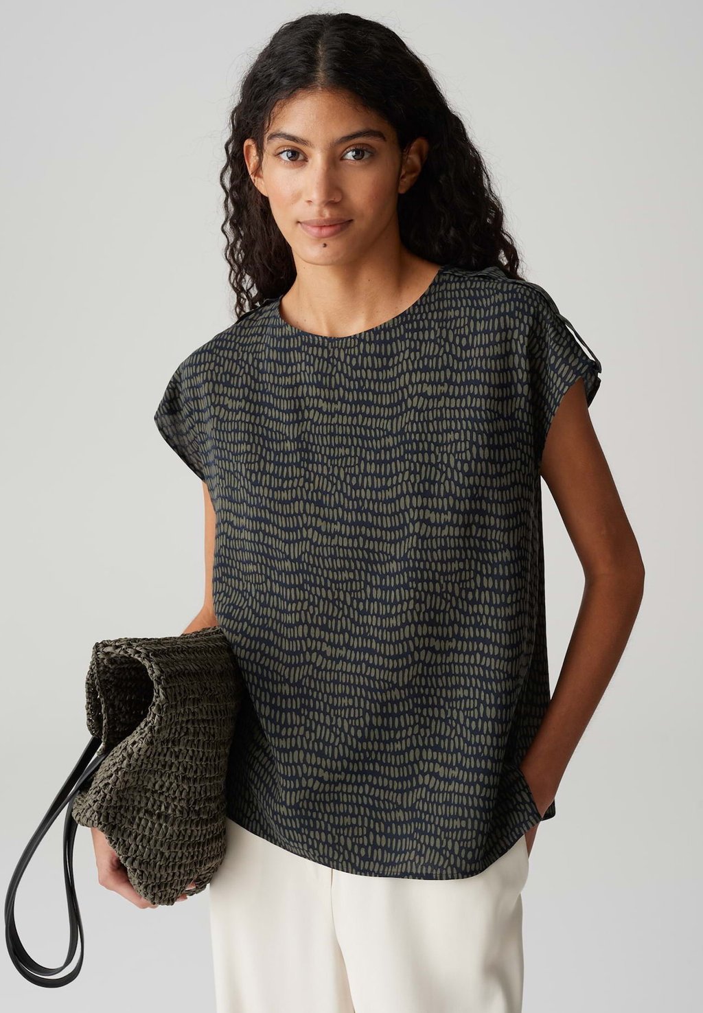 

Блуза RELAXED FIT PRINT OPUS, синий