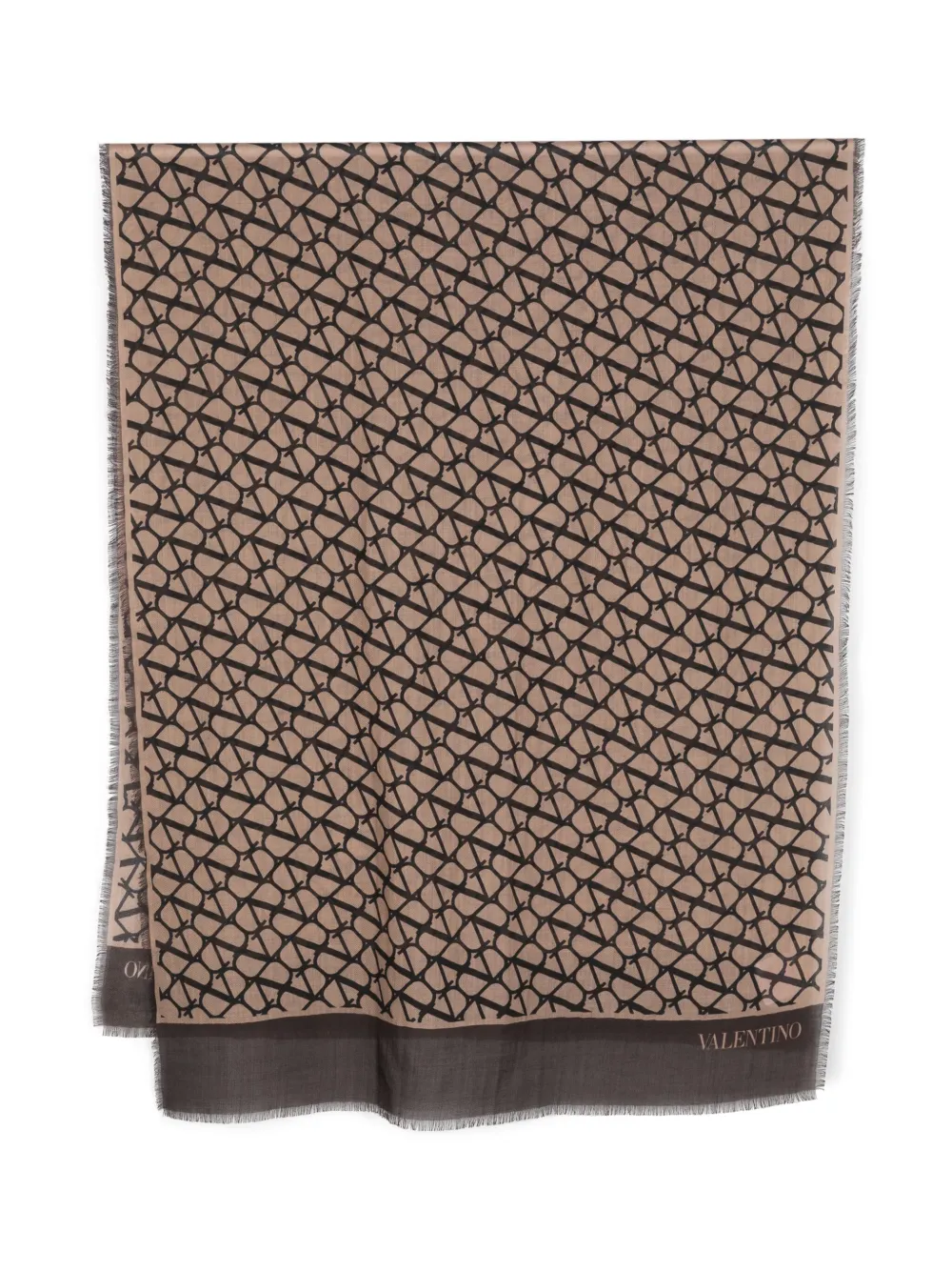 

Кашемировый шарф с узором Toile Iconographe Valentino Garavani, коричневый