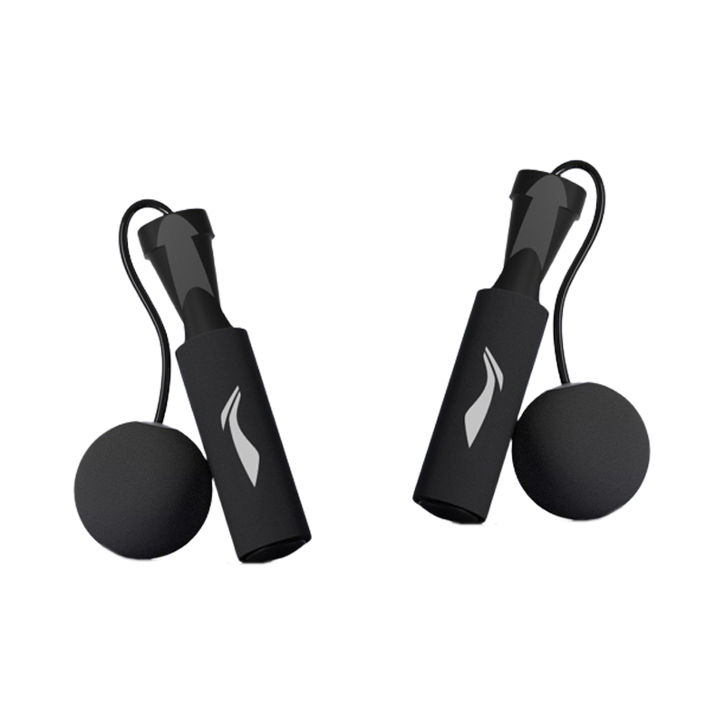 

Аэробная скакалка для сжигания жира без счета прыжков фитнес-класса с пвх тросом и pp+пенопластовыми ручками беспроводная LINING, черный