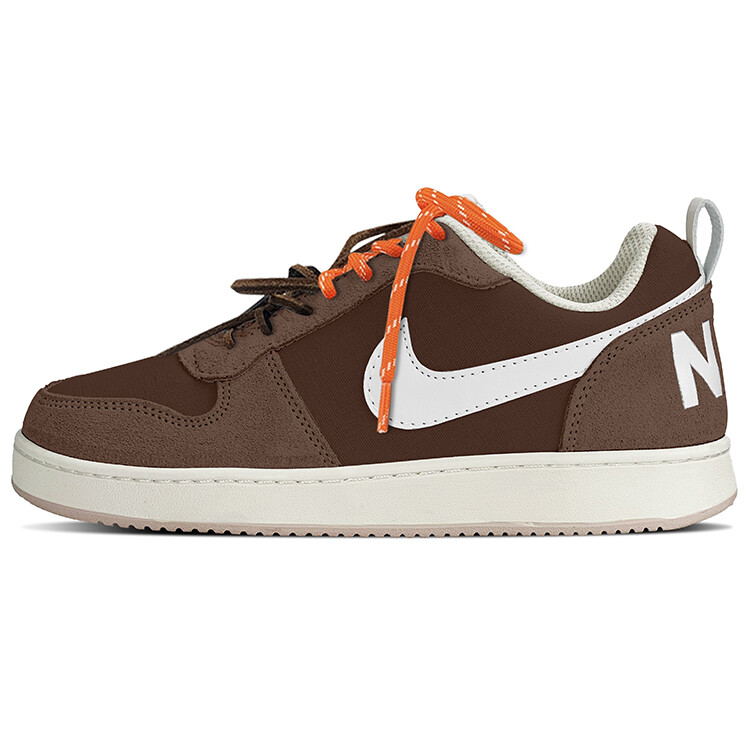 

Кроссовки Nike Court Borough Skateboarding Shoes Women's Low-top White/Brown/Beige/Orange, цвет Tan