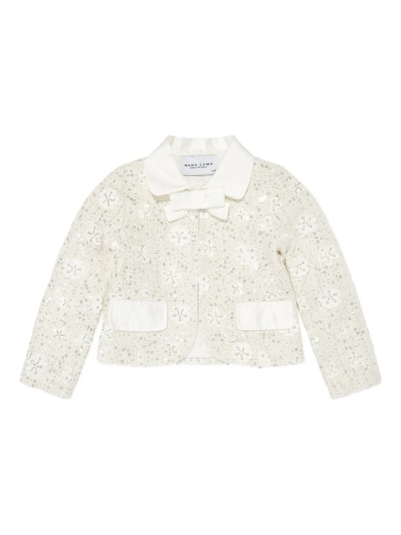 

Куртка MAMA LUMA KIDS с бантом, украшенная пайетками, нейтральный