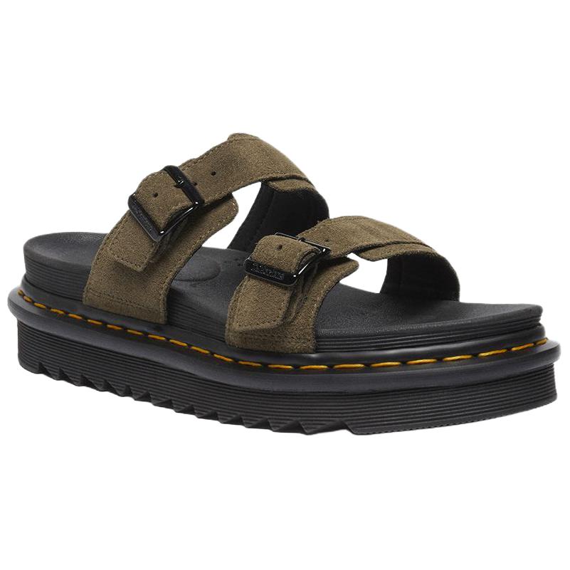 Dr.Martens Слайдеры Unisex Abrasion Resistant темно-зеленые — фото 2