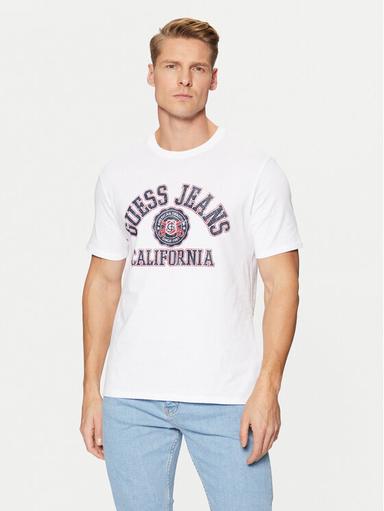 

Футболка стандартного кроя Guess Jeans, белый