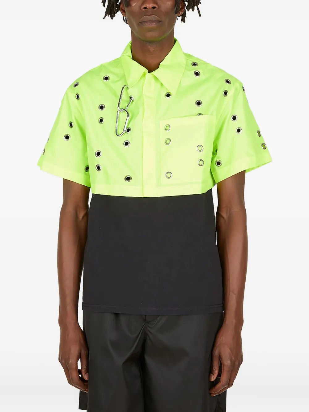 

Рубашка из поплина с люверсами STUDIO ALCH, зеленый