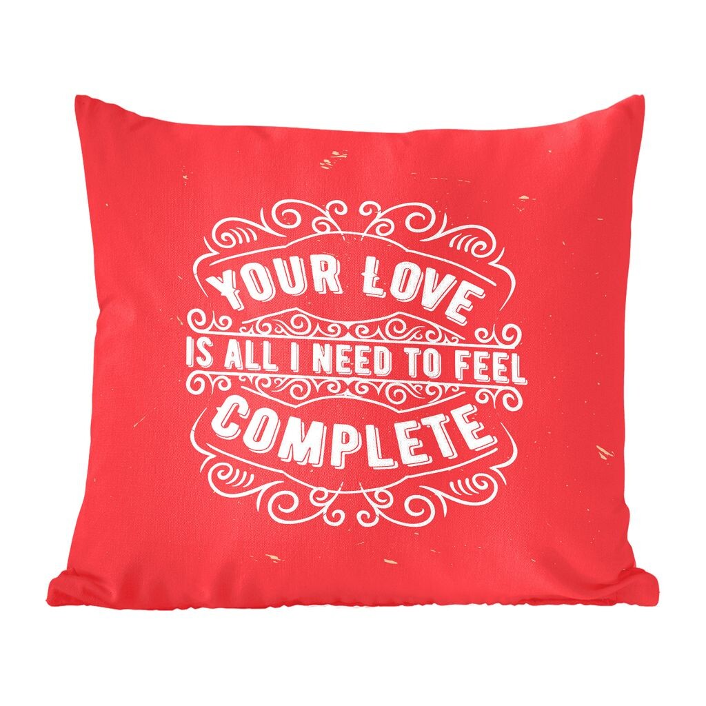 

Декоративная подушка MuchoWow диванная подушка для гостиной декоративная подушка 60 x 60 см винтаж - дизайн - текст - чехол на подушку - хлопчатобумажная ткань - декоративные чехлы на подушки, мультиколор