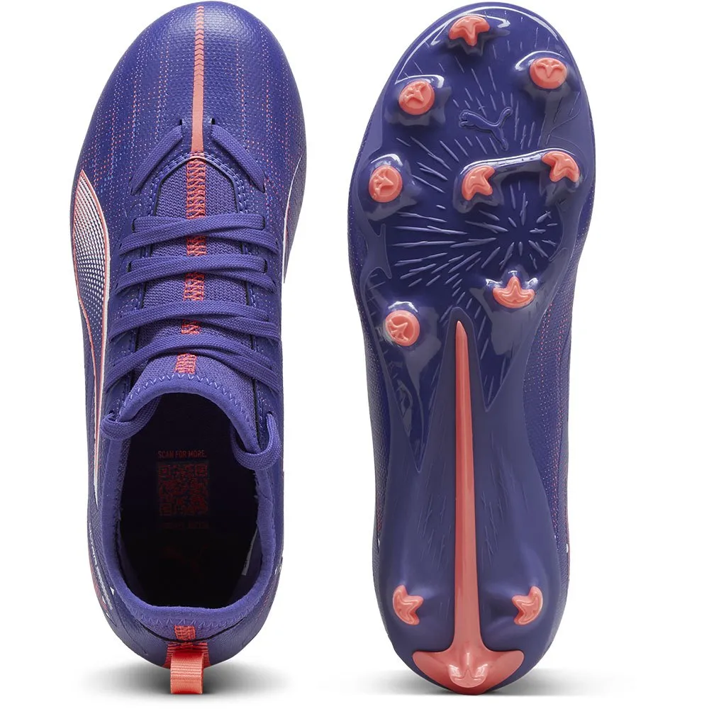 Футбольные бутсы Puma Ultra 5 Match FG/AG Jr, фиолетовый — фото 2