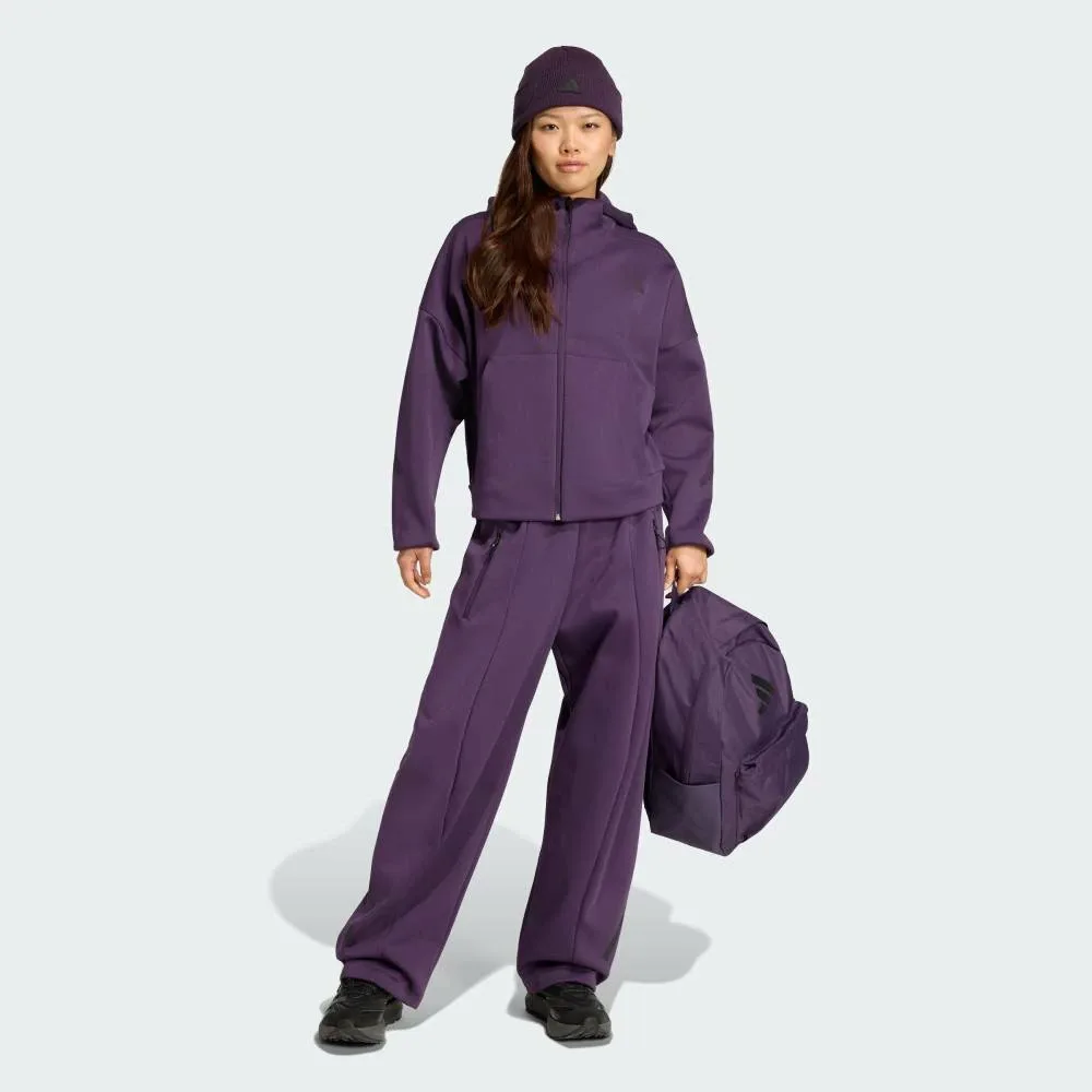 Толстовка ZNE на молнии Adidas, purple — фото 3