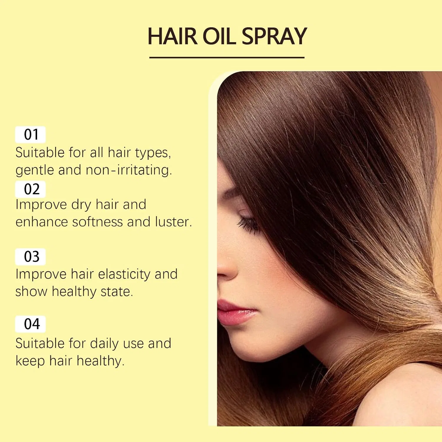 Интенсивный питательный спрей-масло для волос с имбирным маслом, 80 мл (2 шт.) Generisch — фото 4