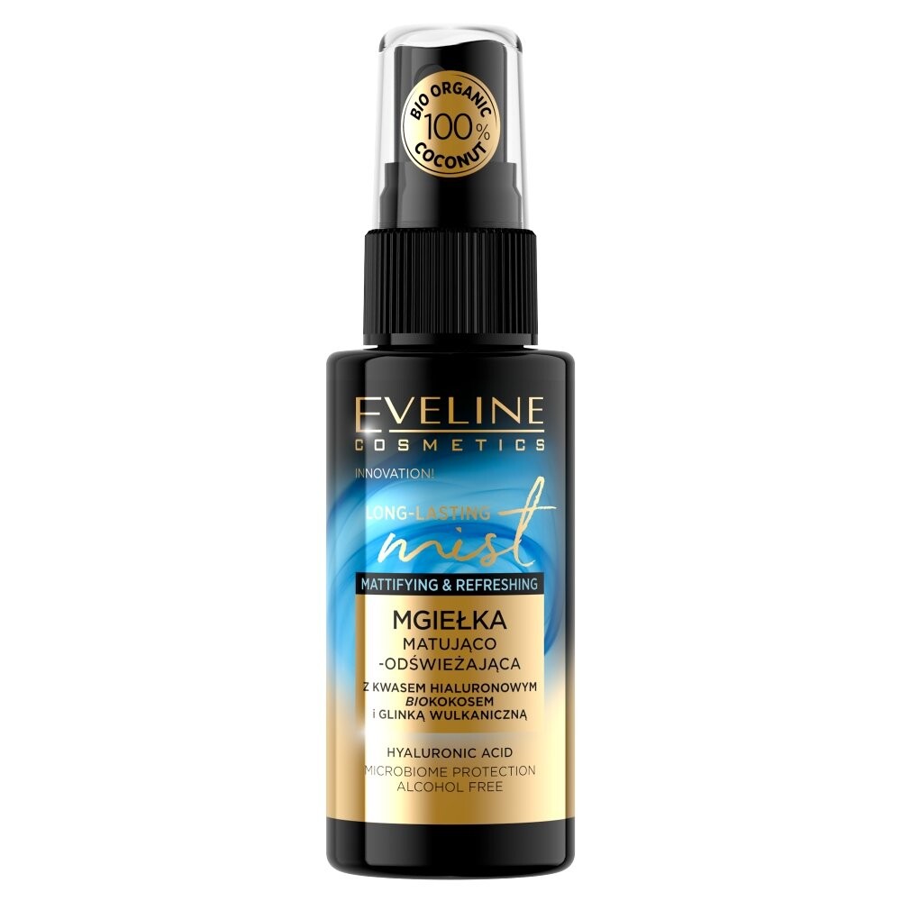 

Eveline Cosmetics Long Lasting Mist Матирующий и освежающий спрей для лица с биококосом 50 мл