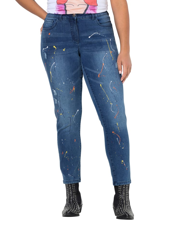 

Angel of Style Джинсы цвета голубого камня