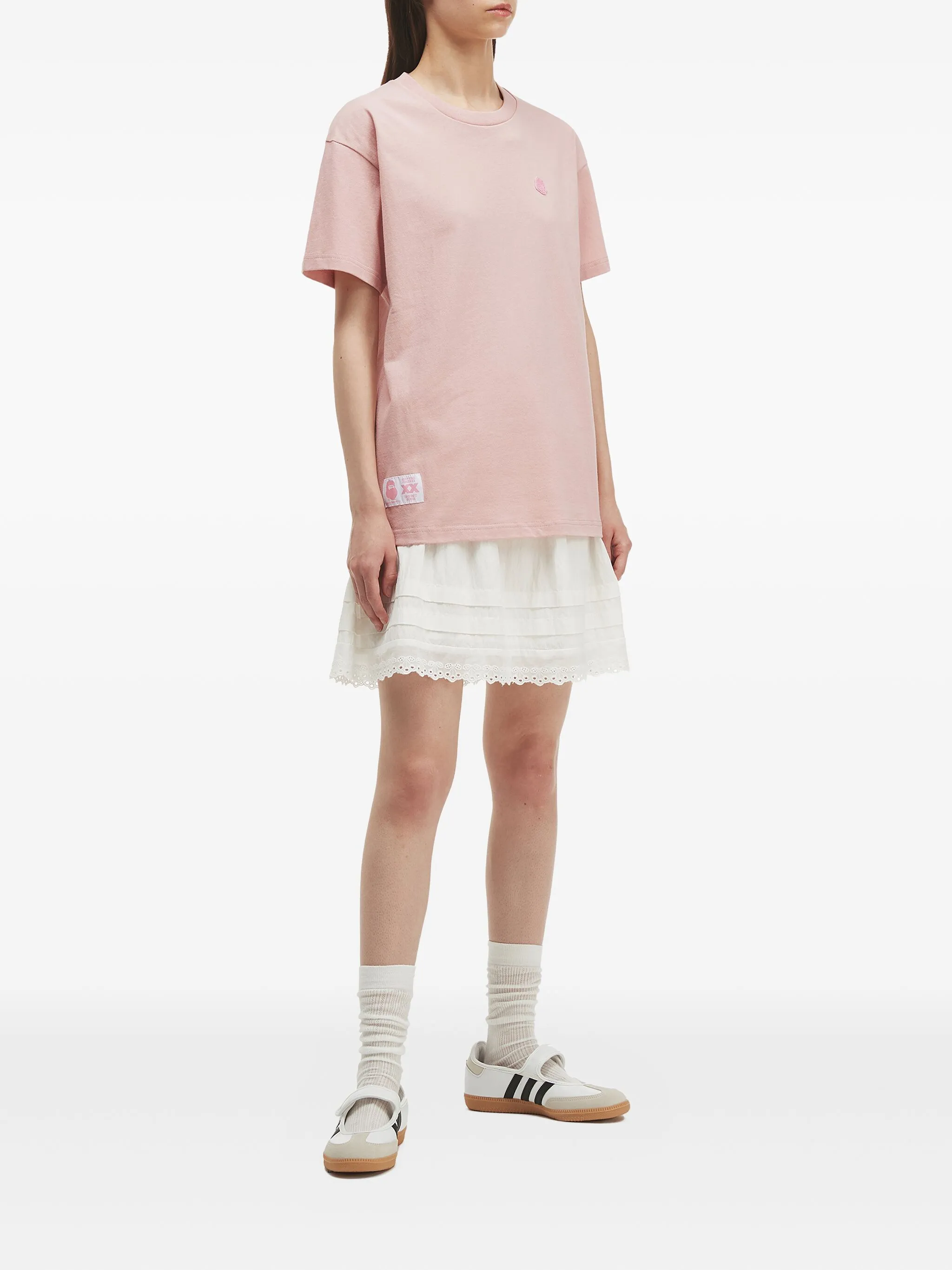 

Футболка с вышивкой Fingercroxx, розовый