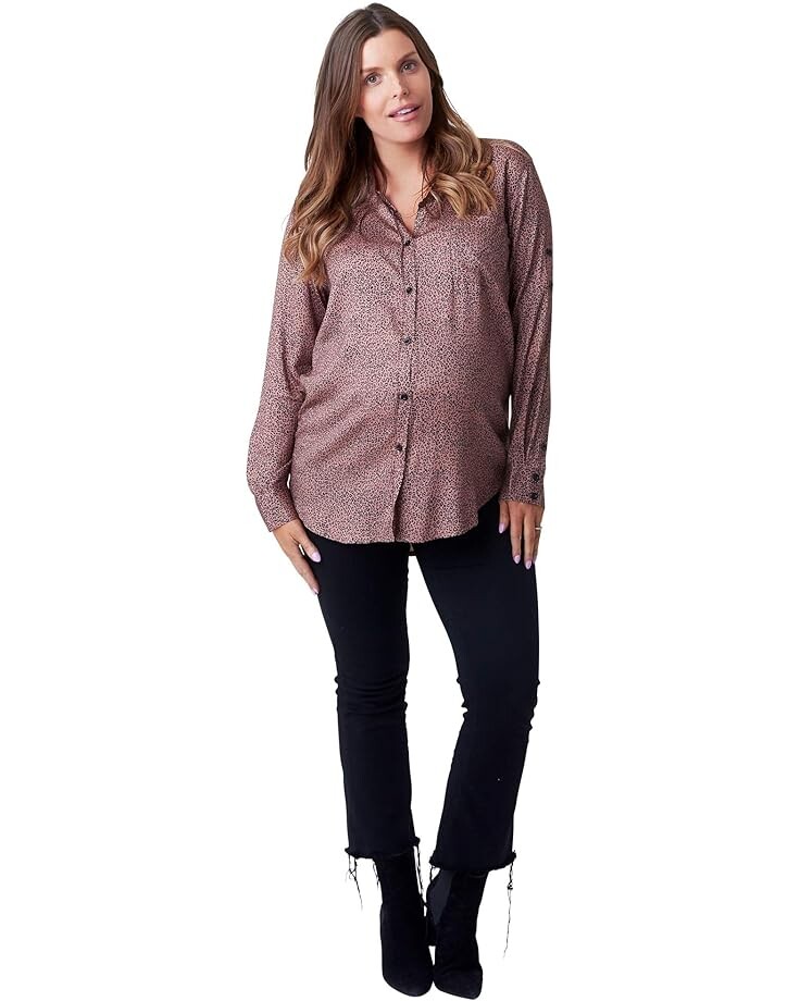 

Топ NOM Maternity Charley Maternity Top, цвет Animal Print