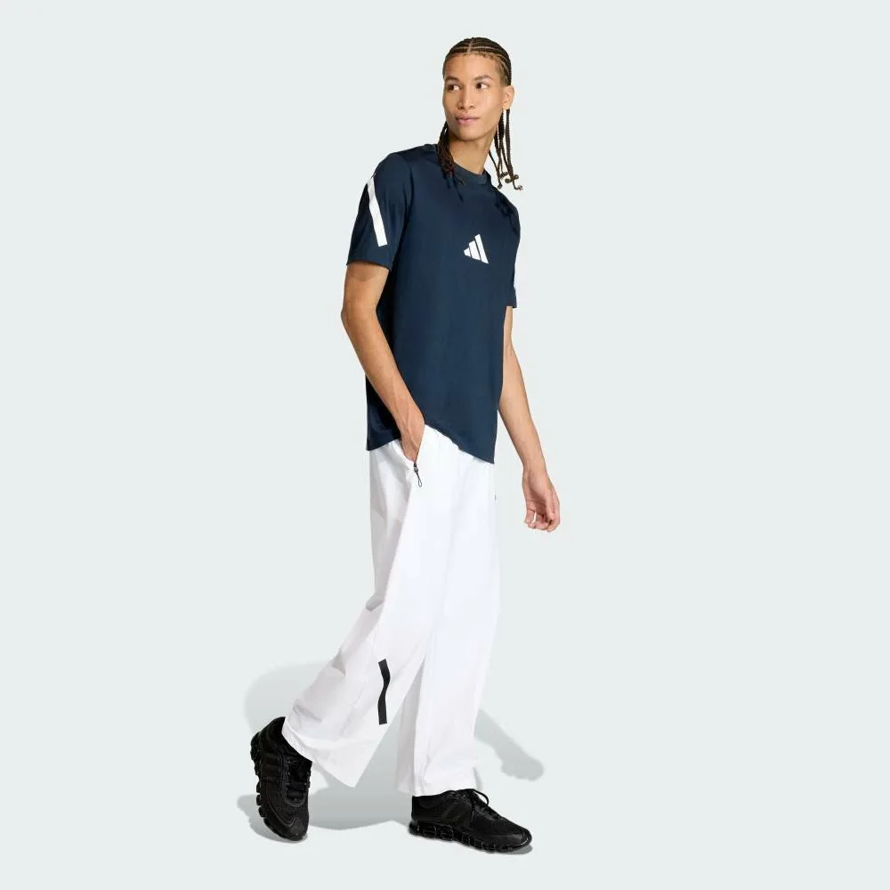 Брюки ZNE из тканого материала Adidas, white — фото 3