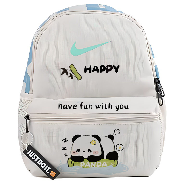 

Nike Тканевый рюкзак женский серо-белый, Panda
