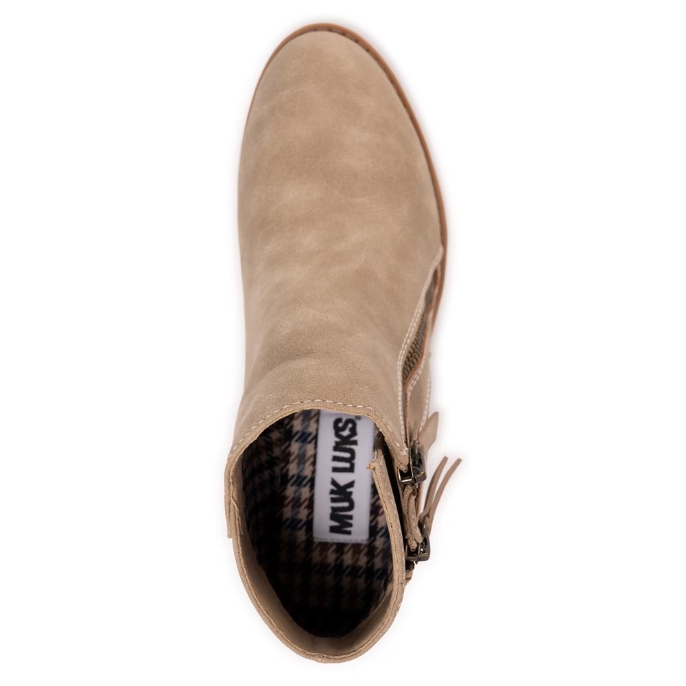 Ботильоны на толстом каблуке Yellowstone Yardley от Muk Luks, taupe — фото 4