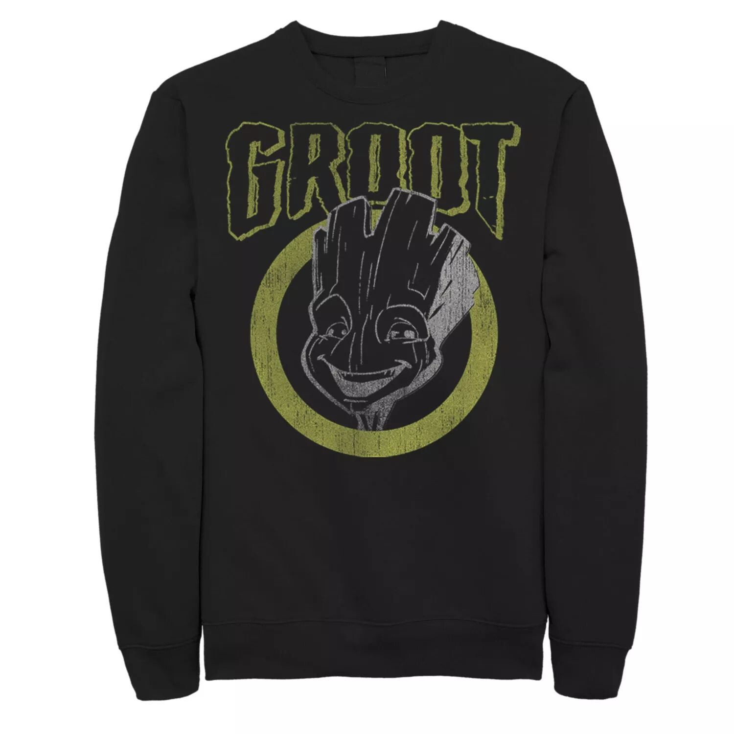 

Мужской свитшот с темным портретом Marvel Guardians Of The Galaxy Groot Licensed Character