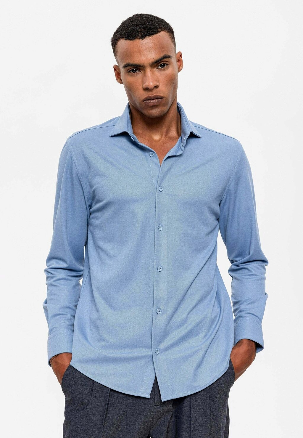 

Рубашка Kent Collar Casual Antioch, цвет baby blue