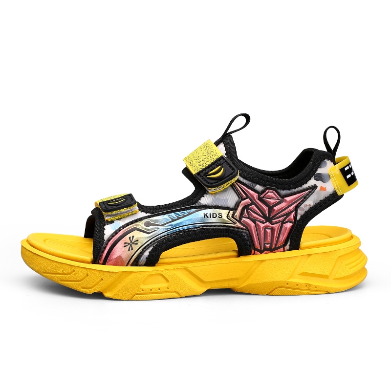 

Сандалии детские, устойчивые к истиранию YUZHAOLIN, черный/желтый