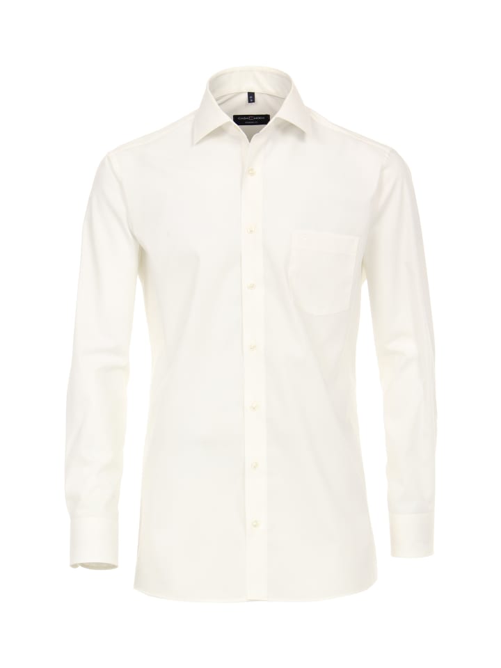 

CASAMODA Деловая рубашка белого и бежевого цвета