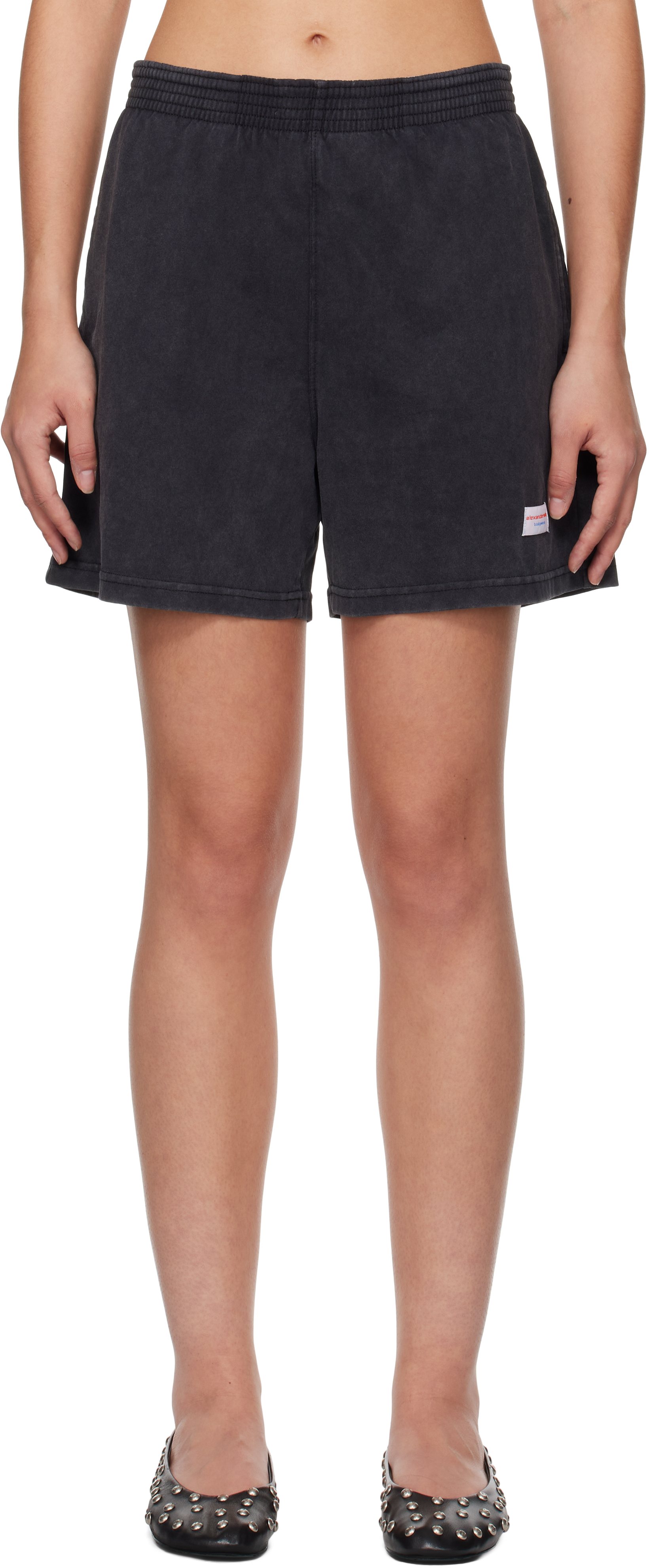 

Черные шорты свободного кроя Alexander Wang