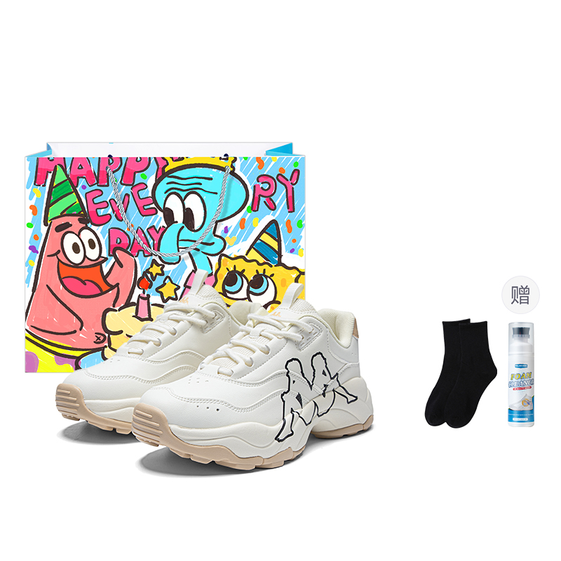 

Kappa Slip Resistant, Abrasion Resistant, Height Increasing High top Chunky Sneakers Unisex Winter Day White/Black