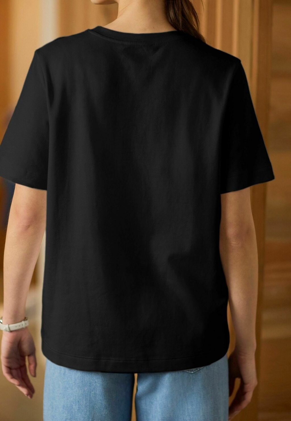 Футболка с принтом HEAVYWEIGHT SHORT SLEEVE CREW NECK STANDARD Next, цвет black — фото 2