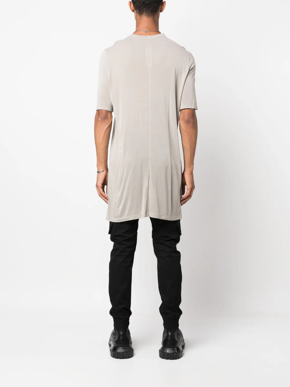 Футболка Level T с круглым вырезом Rick Owens, серый — фото 4