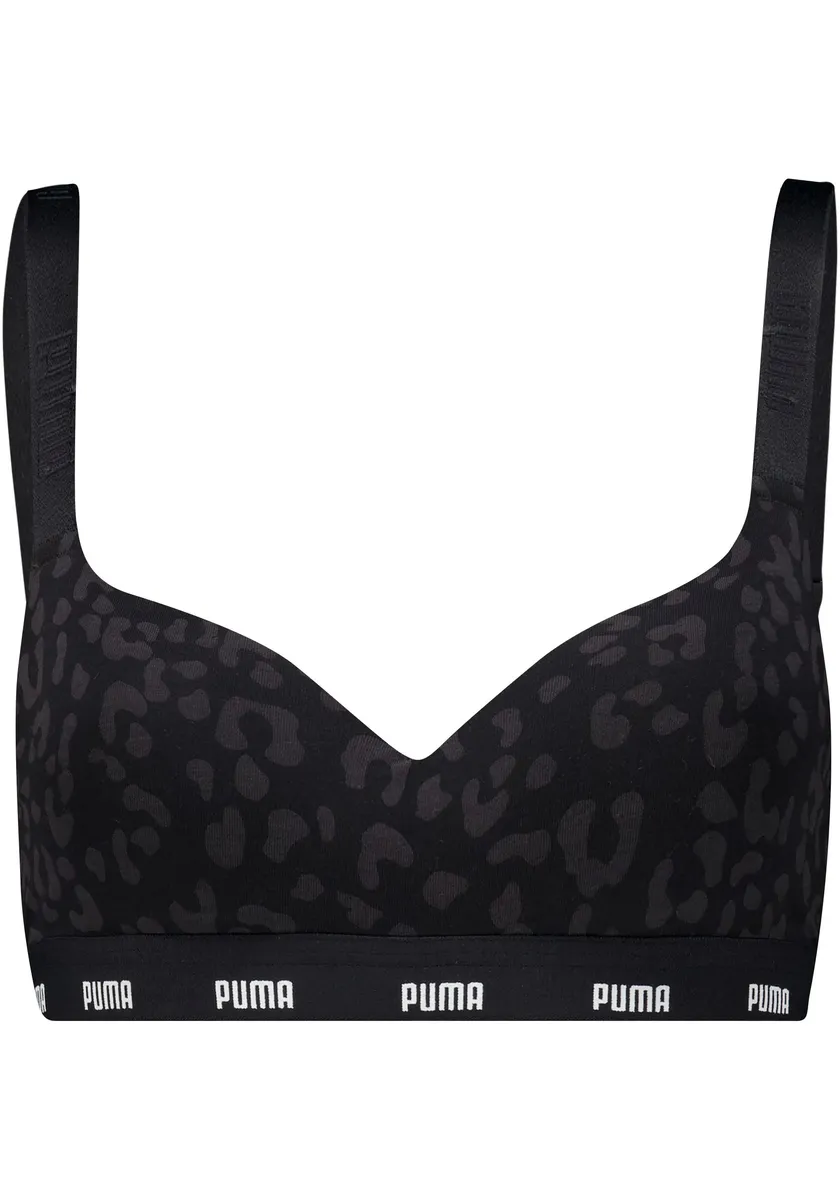 

Спортивное бюстье PUMA с логотипом на поясе, черный