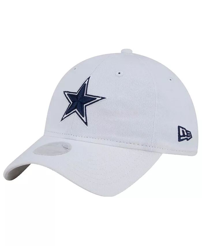 

Женская белая шляпа Dallas Cowboys Main 9TWENTY с регулируемой посадкой New Era