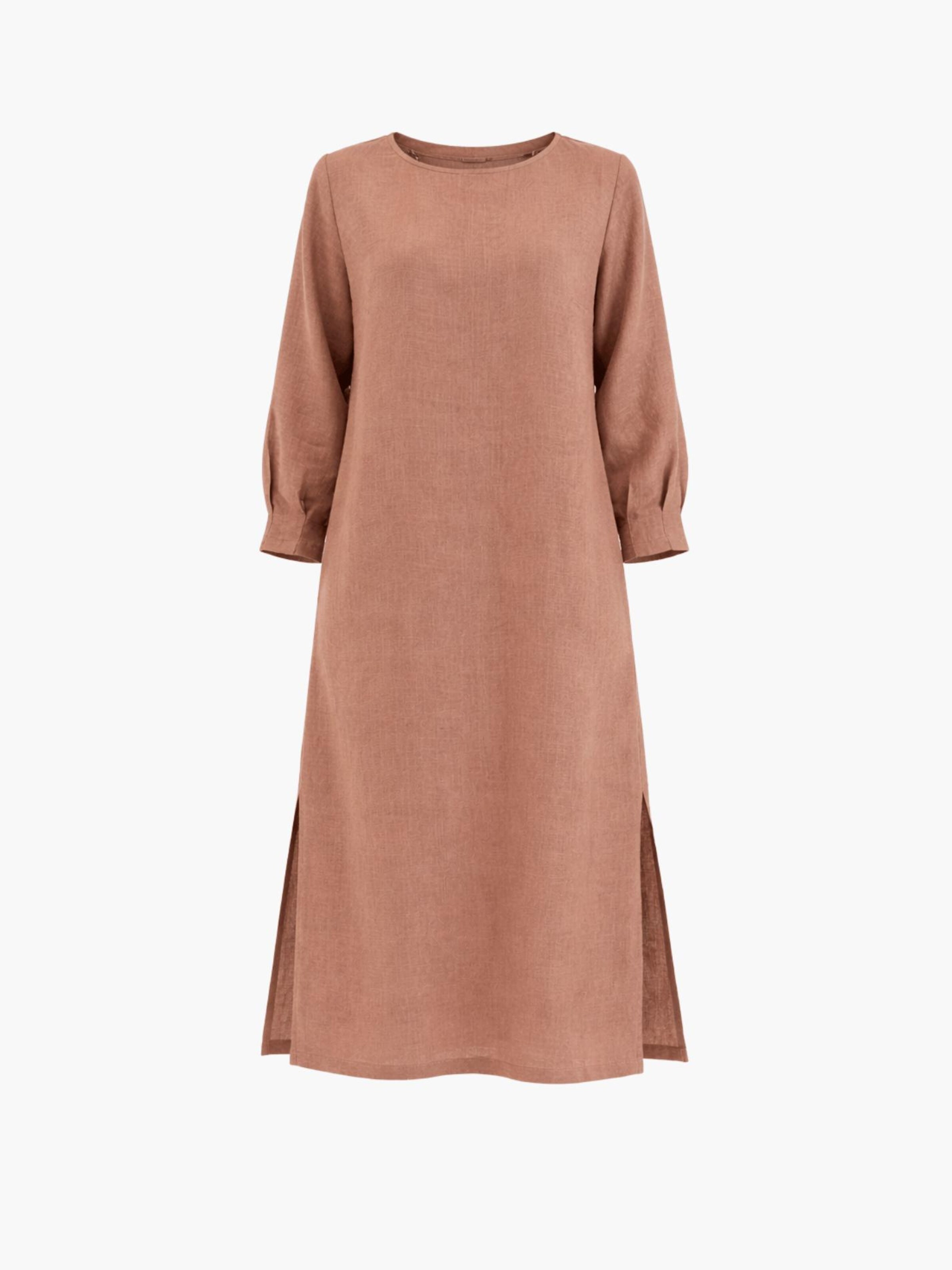 

AmourLinen Платье 'Amalia' в светло-коричневом цвете