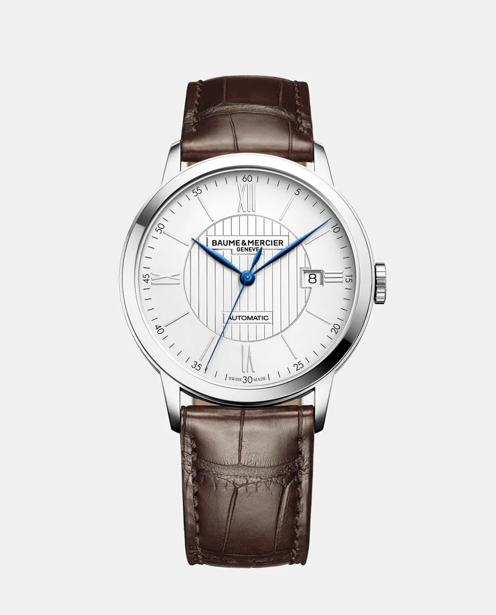 

Classima M0A10214 Автоматические коричневые кожаные мужские часы Baume & Mercier
