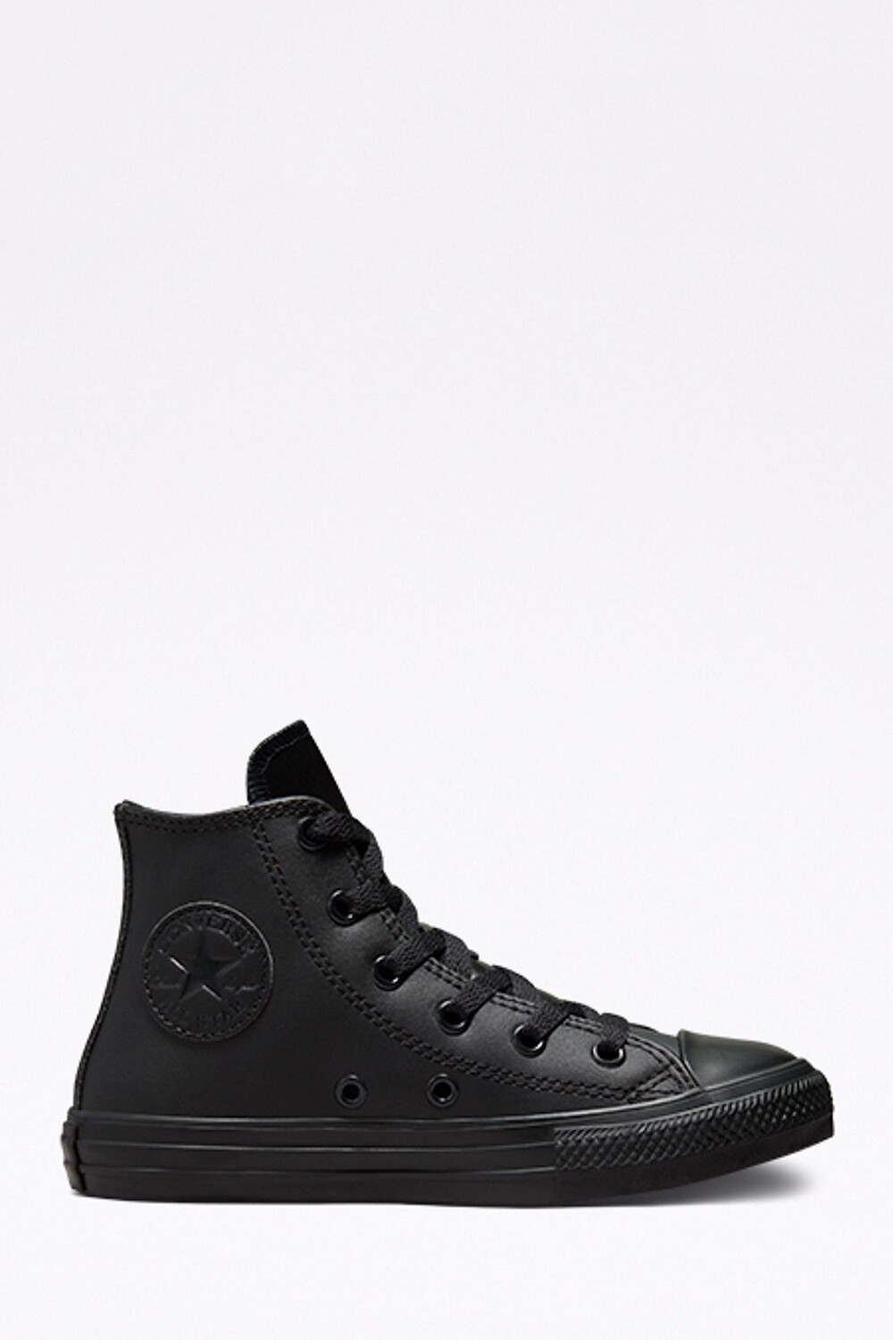 

Кожаные юношеские спортивные кроссовки с высоким верхом Converse, черный